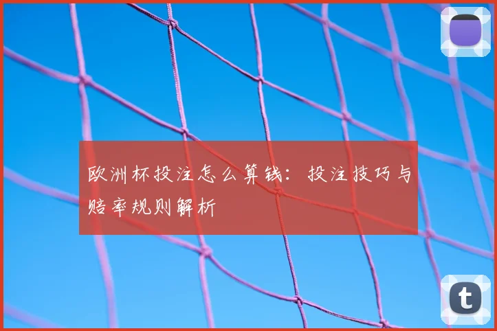 欧洲杯投注怎么算钱:投注技巧与赔率规则解析