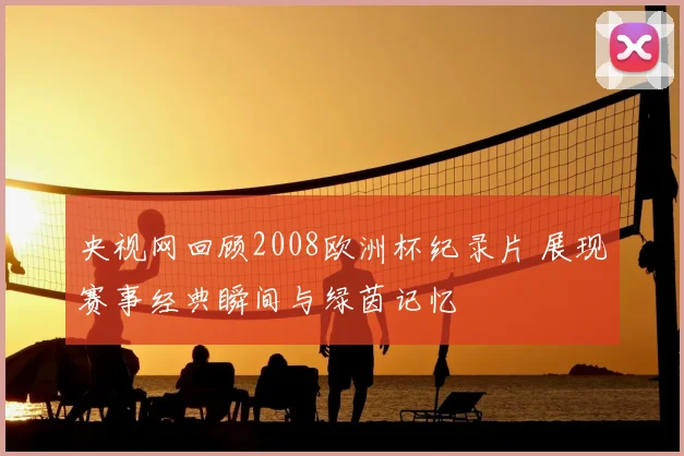 央视网回顾2008欧洲杯纪录片 展现赛事经典瞬间与绿茵记忆